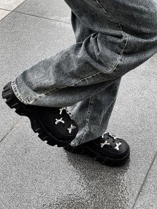 Fashionable Outdoor Womens Sandals Silver Butterfly Knot Summer Beach Anti-slip Hollow out Shoes Casual High Heel EVA Material