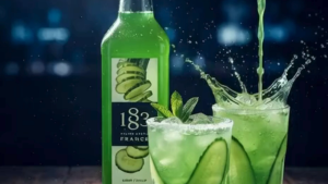 1883 MAISON ROUTIN Cucumber Syrup 1L - Refreshing Gourmet Flavor for Drinks & Cocktails