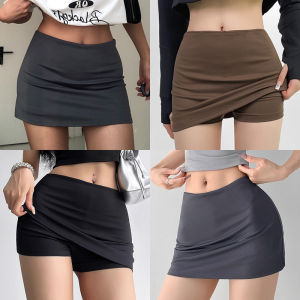 American Style Yoga Skirt Pants Womens New 2025 Summer Anti-Light Half Skirt Slimming Versatile Butt Skirt Sports