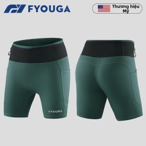 FYOUGA | Quần Short Chạy Bộ Maraton Nén Khô Nhanh