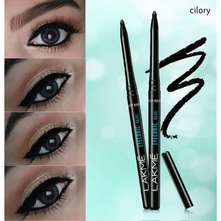 LAKME EYELINER EYECONIC KAJAL DEEP BLACK Lazada