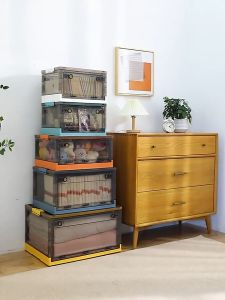 SaveMall LEMARI PAKAIAN PLASTIK STORAGE BOX LIPAT | FOLDING CONTAINER BOX TEMPAT BAJU/MAINAN KOTAK PENYIMPANAN | KONTAINER STORAGE