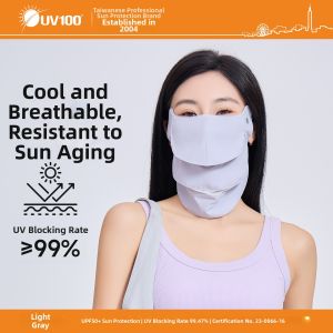 UV100 | Anti-UV Face Mask Neck Protection Breathable Large Face Design