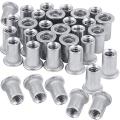 10 Pcs M3 M4 M5 M6 M8 M10 M12 Aluminum Rivet Nut Flat Head Thread Insert Rivet Nut Set Nut. 