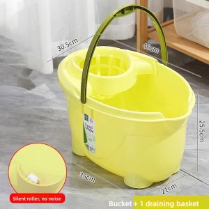 JIADONGLI | Heavy-Duty Plastic Rectangular Mop Bucket