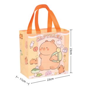 Capybara Chủ Đề Vải Không Dệt Túi Xách Tay 10/20/30 Chiếc Dễ Thương Tặng Túi Đóng Gói Cho Trẻ Em Tắm Cho Bé Sinh Nhật Trang Trí Lưu Trữ