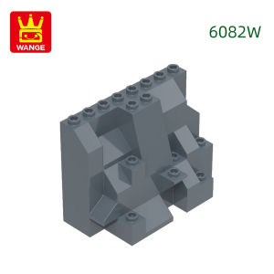 Wange 8Pcs/Lot 6082W Mountain Hill Side Building Blocks MOC Rockery Mound Rock Accessories Compatible with Brick Children Toys