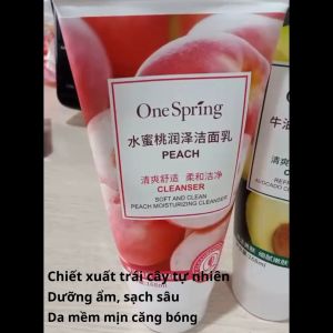 SỮA RỬA mặt hương đào đánh bay da mụn thâm sạm giúp da trắng mềm mại như tuyết chỉ sau vài ngày 168ml