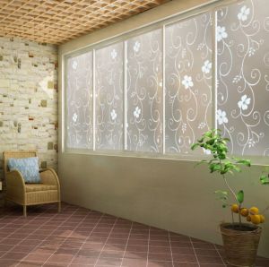 Gratis semua - [1 METER] Stiker Jendela Rumah / Stiker Kaca Film Jendela Rumah / Sandblast / Sticker Kaca Motif 90cm x 100cm