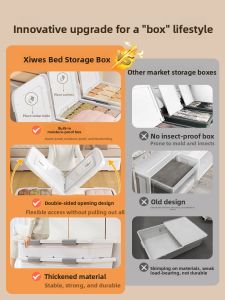 SIVASS | Flat Large Capacity Plastic Storage Box