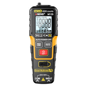 ANENG | ANENG M129 Digital Multimeter 4000 Counts AC/DC Voltage and Resistance Measurement Lithium Battery Direct Charge Electrical Tool