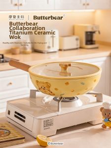 MODERN SWEETHOME | Non-stick Titanium Ceramic Flat Pan for Induction Cooker