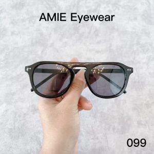 Kính mát thời trang nam nữ AMIE Eyewear mắt kính râm tròn chất liệu nhựa kiểu dáng đơn giản phong cách Hàn Quốc 099