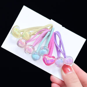 Durable Childrens Hair Ties Girls Elastic Hair Bands Cute Colorful Hair Accessories for Baby Girls Non-Damaging Hair Ropes