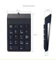 Bàn Phím Số Usb Có Dây Numpad Kỹ Thuật Số 19 Phím Mini Cho Máy Tính Xách Tay, Máy Tính Xách Tay, Máy Tính Bảng Có Đèn Báo Mặt Tấm Số, Tiêu Chuẩn Máy Tính Bàn Phím Số Có Dây. 