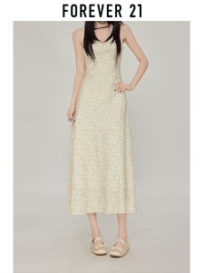 Forever21 | Sleeveless American Style Slim Floral Casual Summer Dress