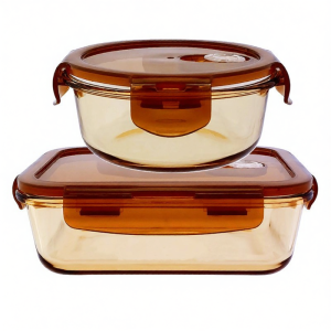 Heat-Resistant Microwave Safe Airtight Glass Food Container