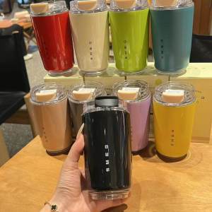 SMEG insulated cup portable matching cup hot and cold dual-use large capacity insulated cup 304 stainless steel water coffee cup大容量不锈钢咖啡杯/水杯