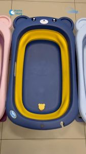 Milly อ่างอาบน้ำเด็ก ลายหมีน้อย น่ารัก ใช้ได้ตั้งแต่แรกเกิด พับได้ อเนกประสงค์ Baby Bathtub