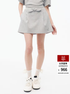 LeFame Fashion Nautical Style Double Waist Head Half Skirt Womens 3D Knot Design Cotton A-Line Skirt Standard Fit Summer 2025