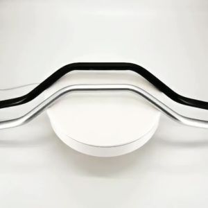 22MM Universal Motorcycle Refit Handlebar Retro Black Modified Handle Bars for Motorbike Classic Scooter Handlebars Motor Bar