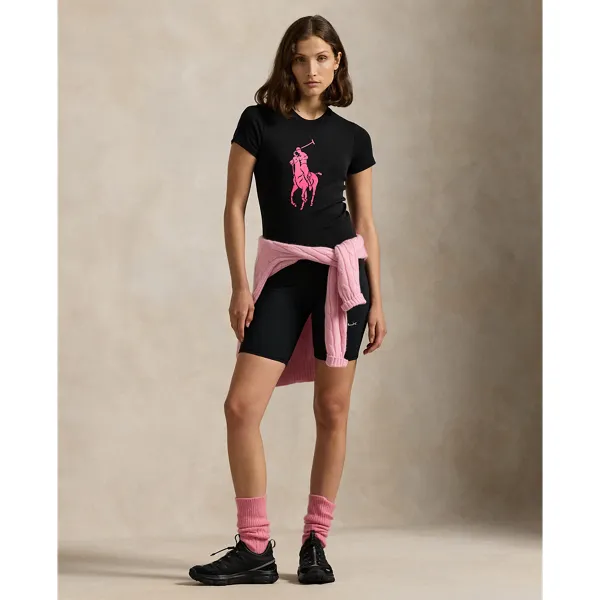 Polo%20Ralph%20Lauren%20Women%20Pink%20Pony%20Cotton%20Crewneck%20Tee%20-%20Image%202