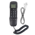 Home Telephone Mini Wall Telephone Home Office Hotel Incoming Caller ID LCD Display Landline Phone Telephone Wired Telephone. 