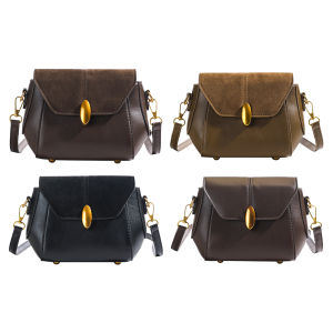 Phụ nữ PU Túi đeo vai thời trang túi đeo chéo đơn giản dung tích lớn cổ điển lật túi đeo dây đeo điều chỉnh được Chic Túi hobo