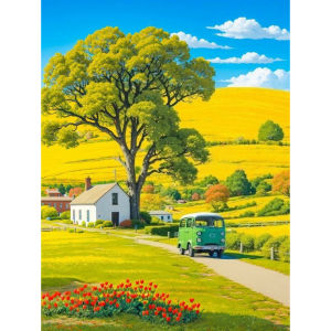Healing Rural Life 500/1000/1200/2000 PCS Jigsaw Puzzles DIY Family Activity Relaxing Games for Living Room Home Decor Gift