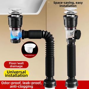 Anti-clogging Anti-odor Space-saving Drainage Stopper