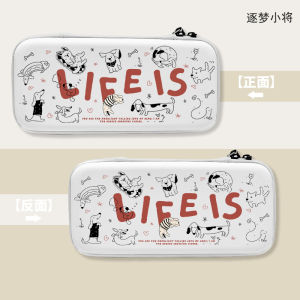 AJAZZ | LIFE IS Puppy Pattern Switch Carrying Case Travel Protective Bag for Switch OLED / Switch 2 /Lite Console & Game Accessories