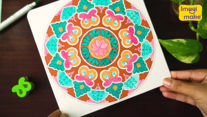 Imagimake Mandala Art Kit | Watercolor Paint Set | 12 Exciting Mandala Projects in Arts and Crafts for Kids Ages 8-12-14-16 | Craft Kits for Adults & Kids | 8 Year Old Girl Birthday Gifts