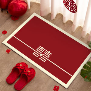 Wedding Joyful Red Entrance Door Carpet