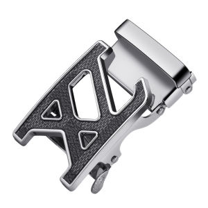 SINRANSINYA丨Thắt lưng khóa tự động nam sành điệu với thiết kế chữ M hoàn thiện vàng chất liệu da PU dài 120cm