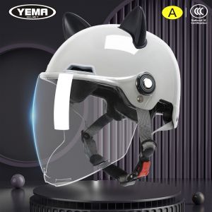 YEMA | Safe Electric Motorcycle Helmet Semi-Casque