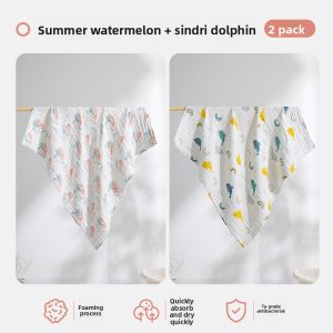 Usbettas | Ultra Soft Cotton Baby Bath Towel 2 Pack