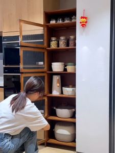 LACCOHUG Bamboo Bookcase Dustproof 5/6Layers Wood Transparent Acrylic Household Rak Buku