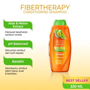 Makarizo Fibertherapy Conditioning Shampoo 2n1 170ML Aloe & Melon - Sampo Makarizo Perawatan Rambut Rontok