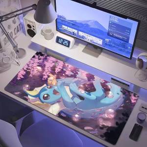 Bandai | Pokemon Dialga Gaming Mouse Pad Large Desk Mat 2MM Stitched Edge Non Slip Rubber Base Keyboard Pad Office Laptop Table Decor