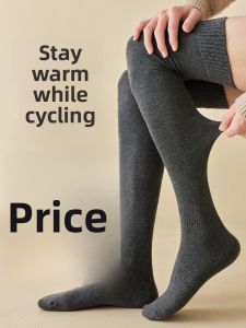 JINGCHI | Mens Over-Knee High Cotton Socks Anti-Slip Long Tube Socks Spring Autumn Winter Large Size Knee Protector thigh High Socks