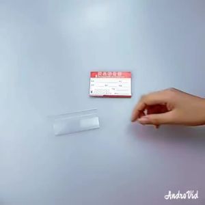 Clear Price Tag Clip Sign Card Holder Stands 10Pcs L Shape Mini Label Desktop Stand Racks Acrylic Card Display Holder 4X2 7X4Cm