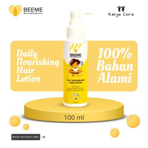 Beeme Daily Nourishing Hair Lotion 100ml Merawat Rambut Bayi Bahan Alami Menenangkan Kulit Kepala
