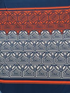 เกาหลี ผ้ายืดลายเชิงสองด้านหน้ากว้าง60"เป็นผ้ายืด ลายสวย สีสดผ้าม้วนตัดแบ่งเป็นเมตร