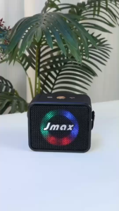 JMAX ลำโพงบลูทูธ เชื่อมต่อได้ 2ตัว มีไฟหน้าลำโพง พร้อมสายหิ้ว ลำโพงไร้สาย JM-7D