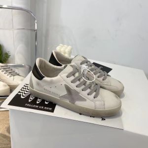 Korean Style Summer Versatile Faux Leather Plain Toe Flat Heel Star Print Shoes Retro Little Dirty Shoes Real Leather Worn in