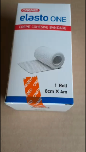 Onemed Elasto ONE 8cm x 4m Crepe Cohesive Bandage Perban
