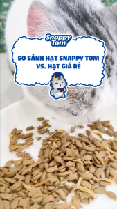 thức ăn hạt snappy tom 1.5kg dành cho mèo yêu- hạt topping cá khô - hạt tiêu búi lông - T3 PETS SHOP
