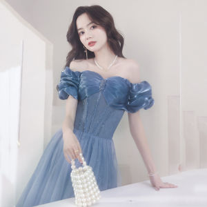 9Sbird Formal Evening Long Dress For Women Pure Color Banquet Party Birthday Debut Female Maxi Prom Gown