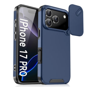 Slide Camera Lens Protection Phone Case For iPhone 17Air 16E 16 15 14 Plus 13 Mini 12 11 17 Pro Max Shockproof Armor Cover Shell