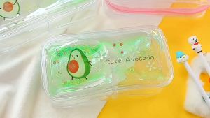 เกาหลี  ง่ายดินสอกรณีใสแมตต์ความจุขนาดใหญ่กันน้ำปากกากระเป๋านักเรียนเครื่องเขียนกล่องเก็บXX-113